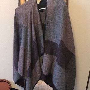 Plaid cape